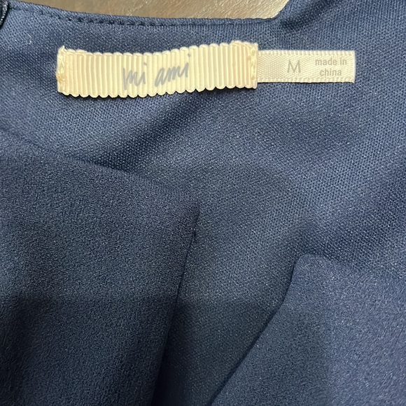 Mi Ami Short Navy Dress Eyelet Lace size m - Picture 9 of 15